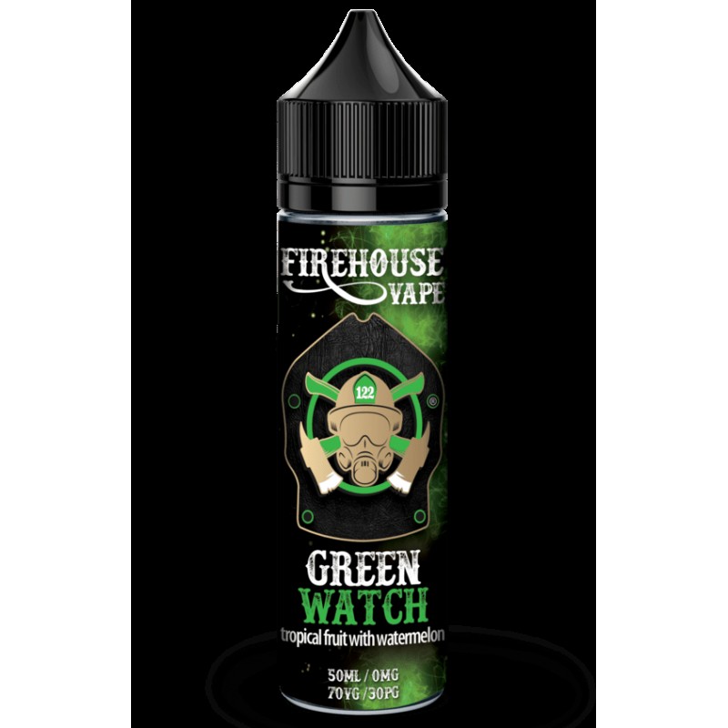 Firehouse Vape  - 50% OFF- Green Watch - Tropical Fruit - 50ml Shortfill