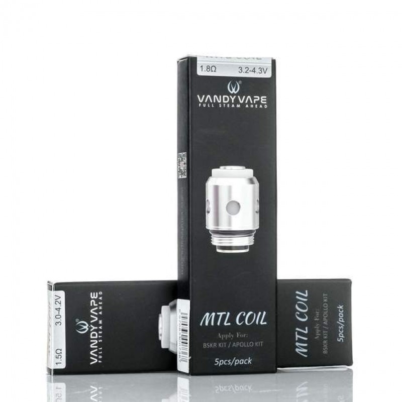 Vandy Vape Berserker/AP Apollo MTL Coils - 1.5 ohm / 1.8 ohm