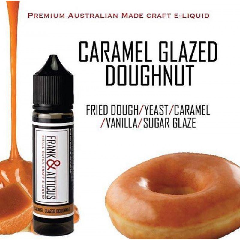 Frank and Atticus E-Liquid - Caramel Glazed Donut E-Juice - 60ml