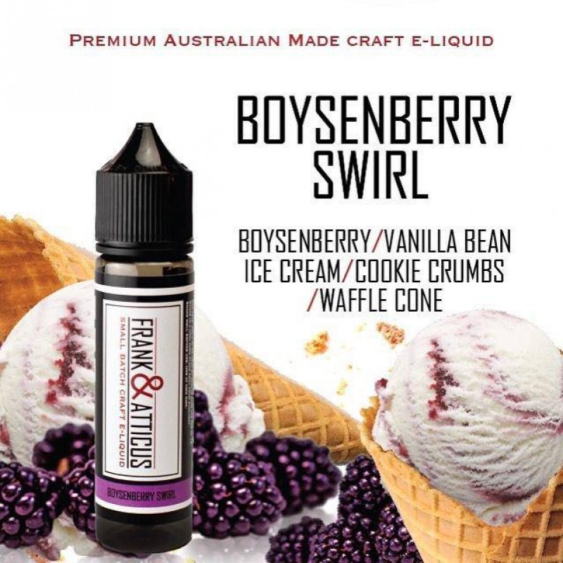 Frank and Atticus E-Liquid - Boysenberry Swirl E-Juice - 60ml