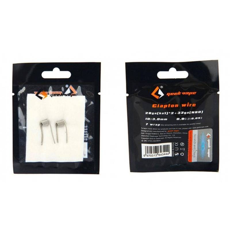 Pre built Clapton 2 coils & 1 pcs cotton