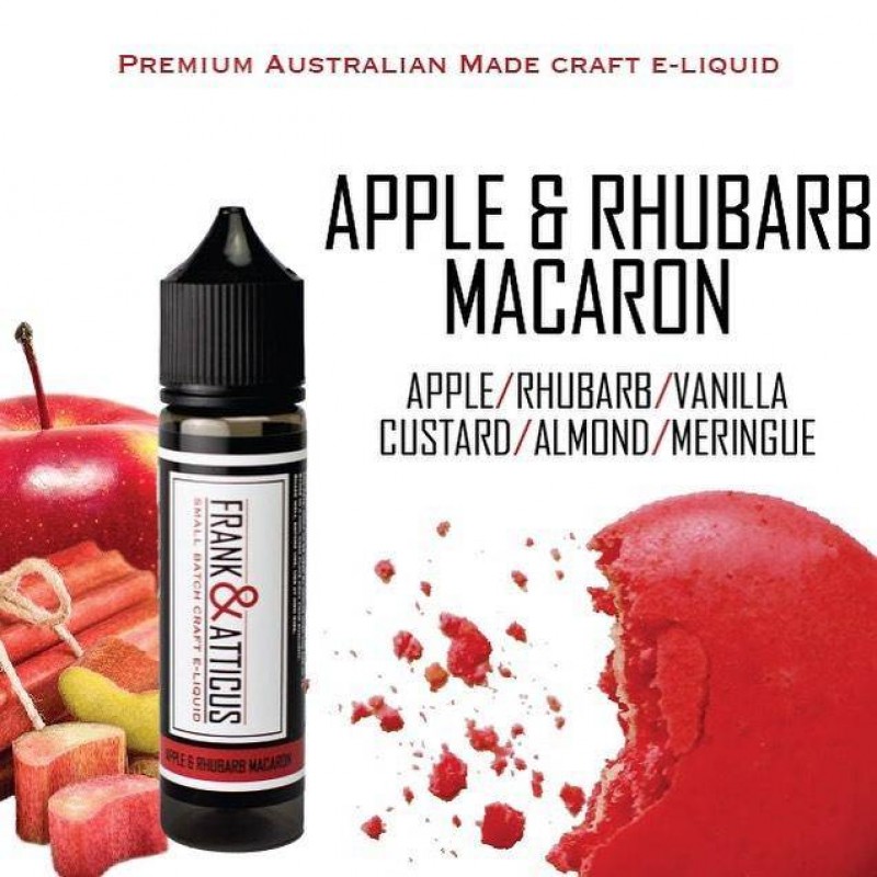 Frank and Atticus E-Liquid - Apple & Rhubarb Macar...