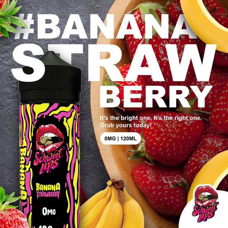 Schweet Lips / Nasty Juice / Banana Strawberry / 120ml