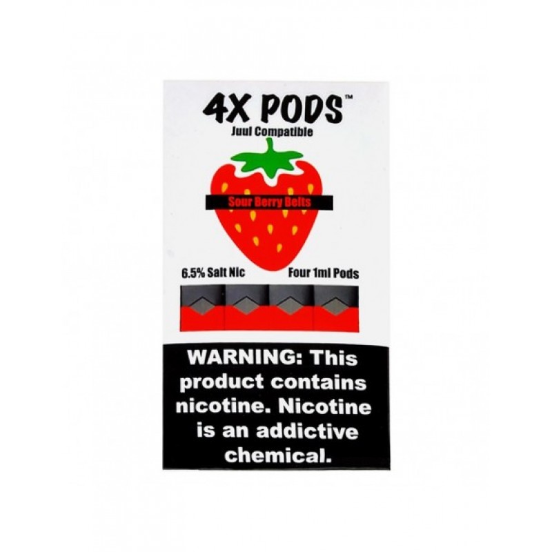Sour Berry Belts - 4X Pods Juul Compatible
