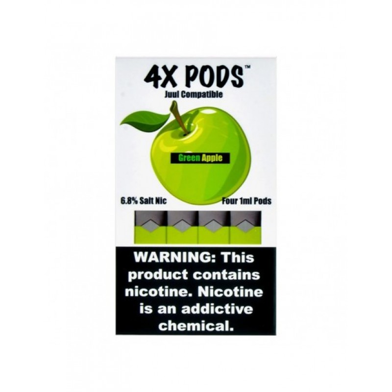 Green Apple - 4X Pods Juul Compatible