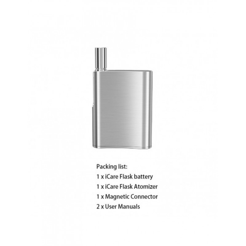 Eleaf iCare Flask Vape Kit: CBD Oil Vaporizer 510 thread 520mAh