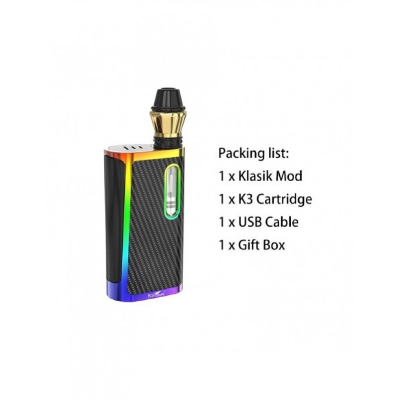 Kangvape Klasik Kit: 510 Thread CBD Vape Box Mod 650mah