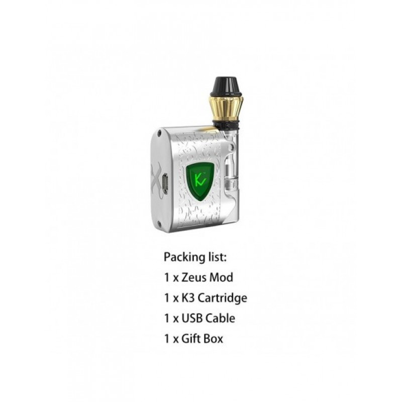 Kangvape Zeus CBD Vape Kit: 510 Thread Box Mod 450...