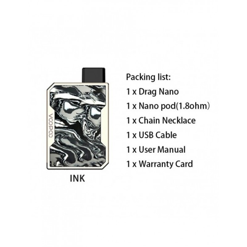 VOOPOO Drag Nano Kit 750mAh Pod System Starter Kit