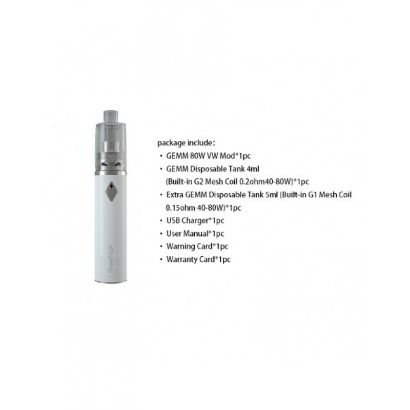 Freemax GEMM 80W Starter Kit 2900mAh With GEMM Dis...