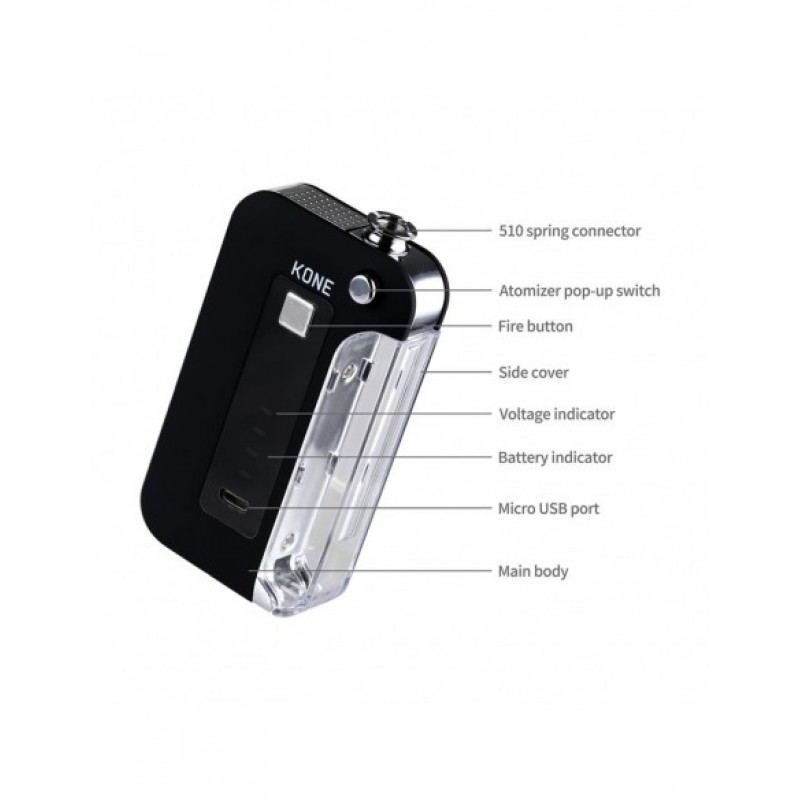 LTQ Vapor KONE 510 Thread Box Mod 900mAh