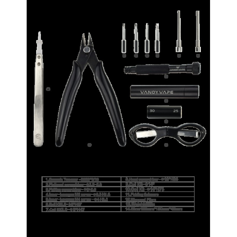 Vandy Vape Tool Kit Pro - 12 in 1